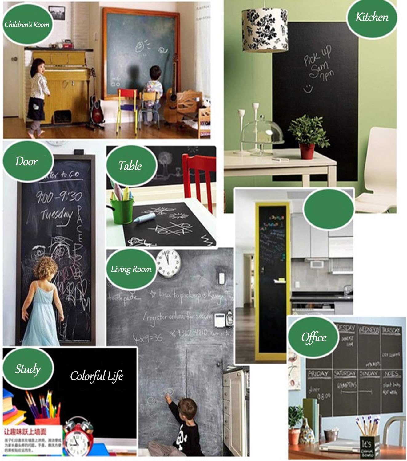 FLASH PROMO: 3 Tableaux Autocollants Effaçables – Aux Prix fracassant