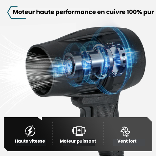 Souffleur Électrique Sans Fil TurboJet™ – Ultra-Puissant, Intelligent et Précis pour un Nettoyage Express Haute Pression
