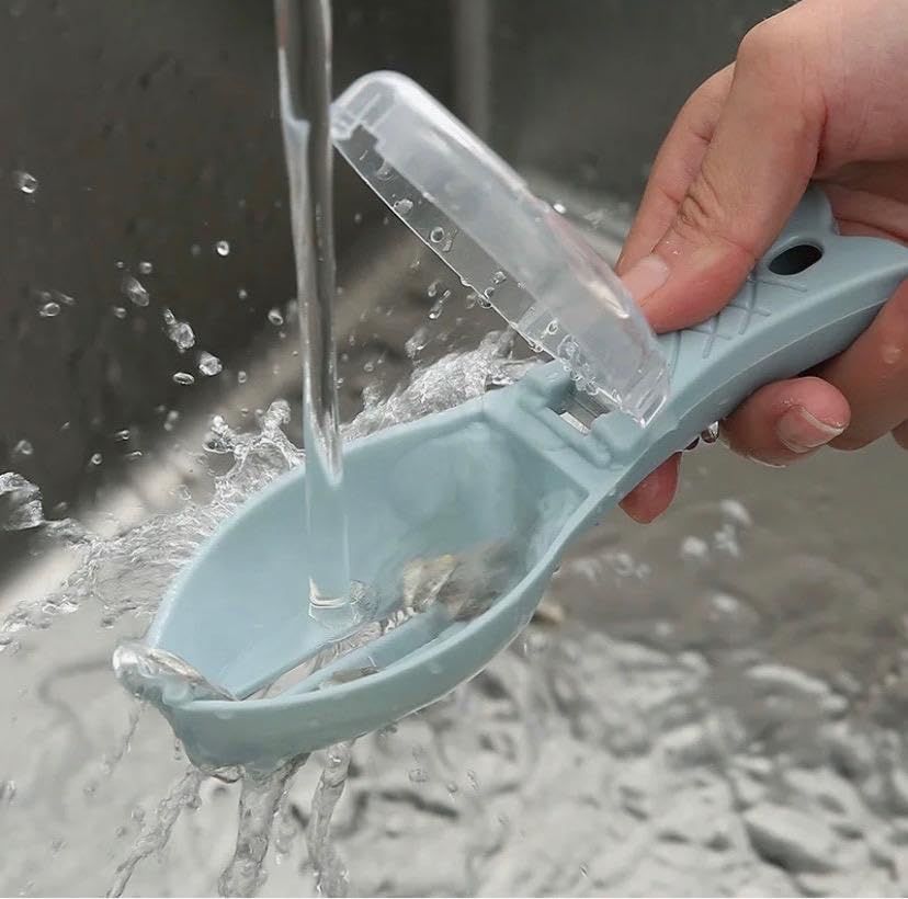 Écailleuse de Poisson Pro avec Réservoir Anti-Éclaboussures