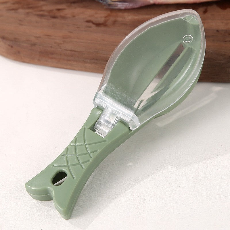Écailleuse de Poisson Pro avec Réservoir Anti-Éclaboussures