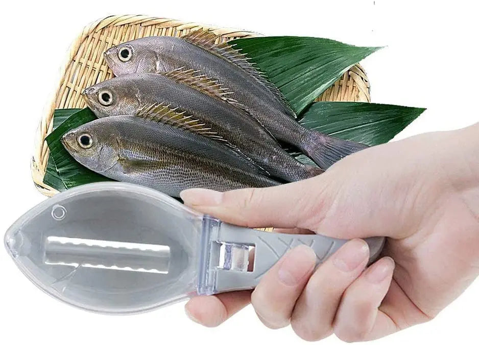 Écailleuse de Poisson Pro avec Réservoir Anti-Éclaboussures