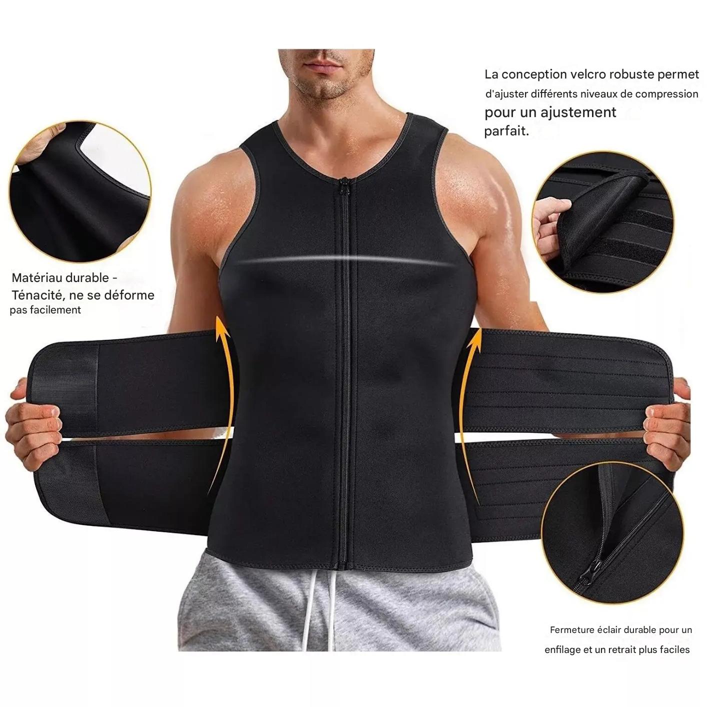 Gilet de compression gainant 2-en-1 : Redresse ta posture et fais disparaître ton ventre en un instant