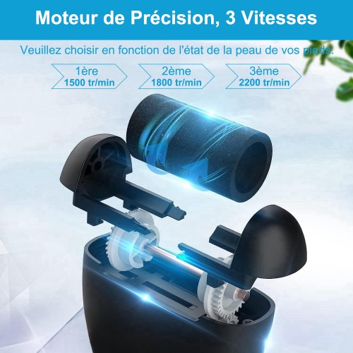 PediLux Pro™ – Kit de Pédicure Électrique 8 en 1 Anti-Callosités Rechargeable & Étanche IPX7