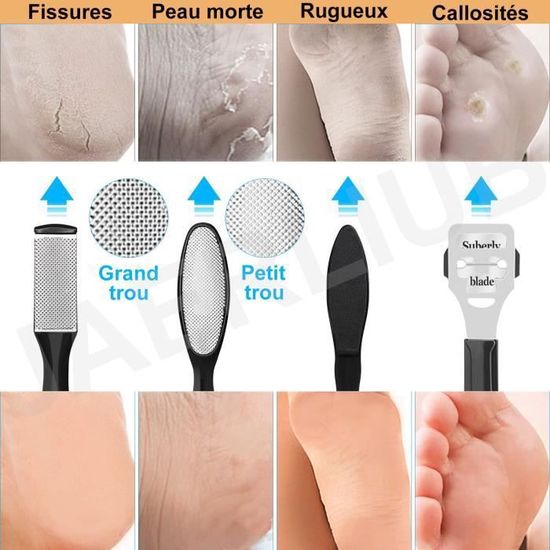 PediLux Pro™ – Kit de Pédicure Électrique 8 en 1 Anti-Callosités Rechargeable & Étanche IPX7