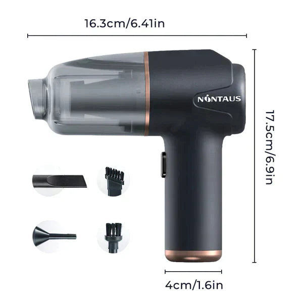 MINI ASPIRATEUR ET SOUFFLEUR SANS FIL RECHARGEABLE 3 EN 1 AVEC ACCESSOIRES