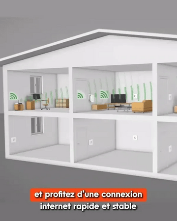 Répéteur WiFi – La révolution de votre connexion commence ici – Portée WiFi multipliée par 3.
