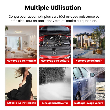 Souffleur Électrique Sans Fil TurboJet™ – Ultra-Puissant, Intelligent et Précis pour un Nettoyage Express Haute Pression